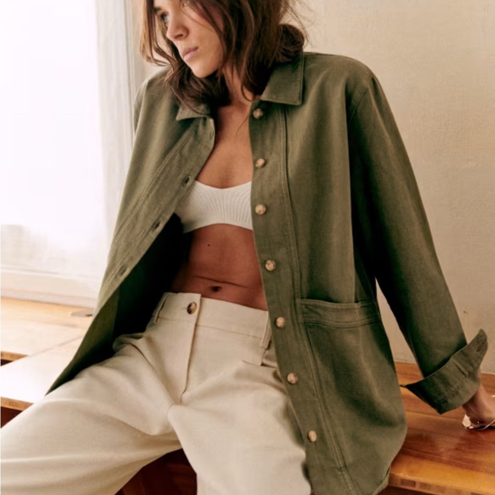 Sezane will denim jacket NWOT